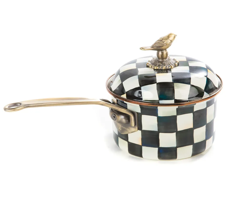 MacKenzie-Childs Courtly Check 2.5 Quart Saucepan Bulk Order