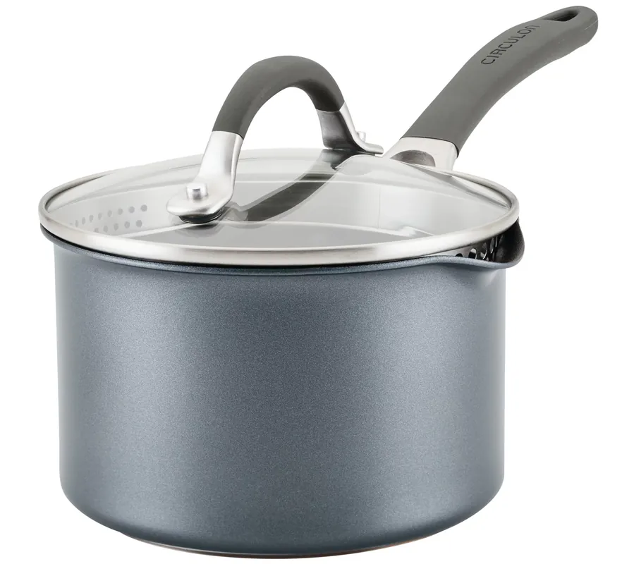 Circulon A1 Ser ies-Scratch Def ense 2qt Covere d Saucepan Free Returns