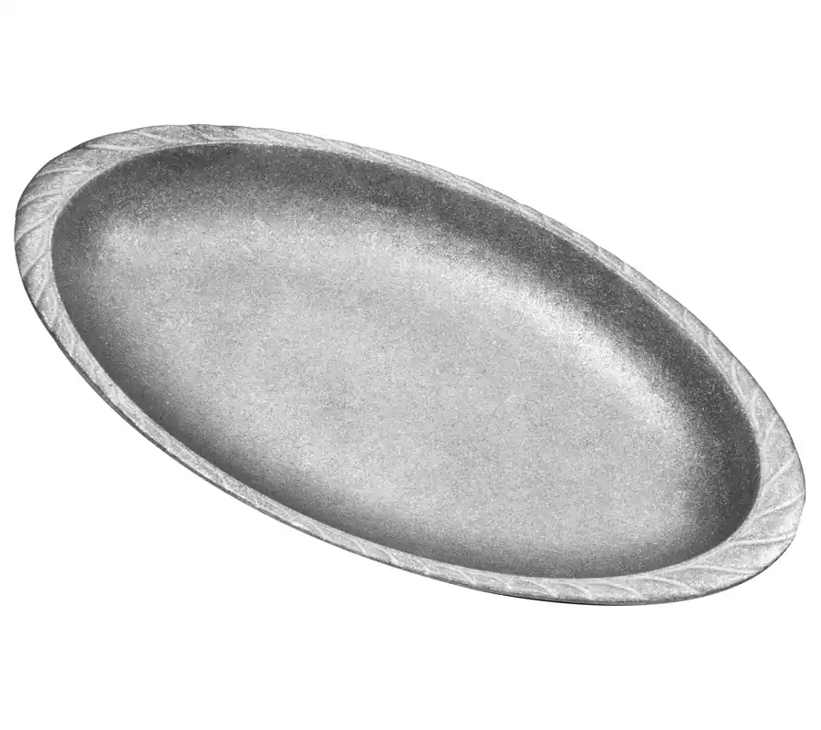 Handmade Wilton Armetale Gourmet Grillware Medium Oval Au Gratin