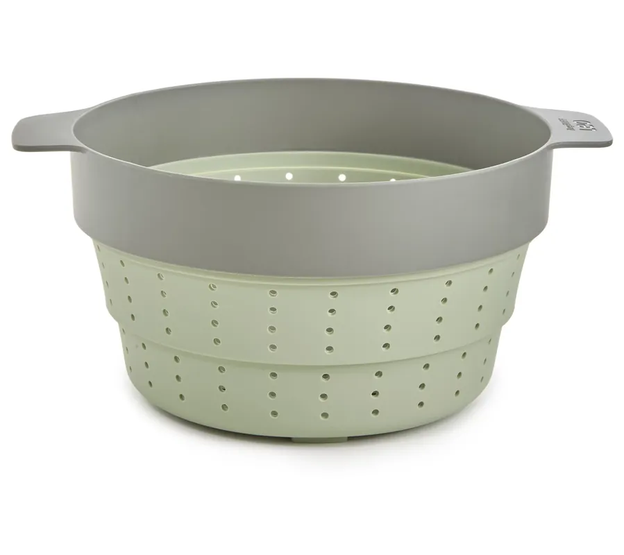 BergHOFF Balance Steamer Basket & Strainer 10",Recycled Professional Grade