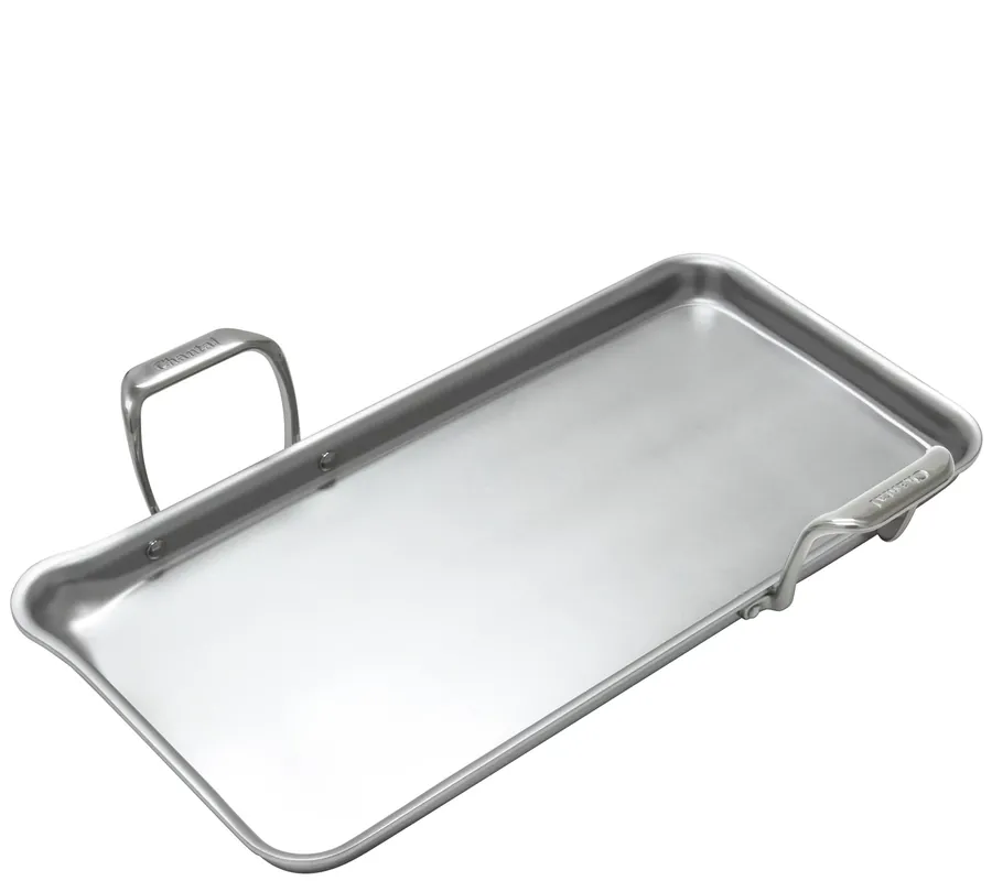 Chantal 19" x 9.5" Tri-ply Stainless Steel Griddle Money Back Guarantee