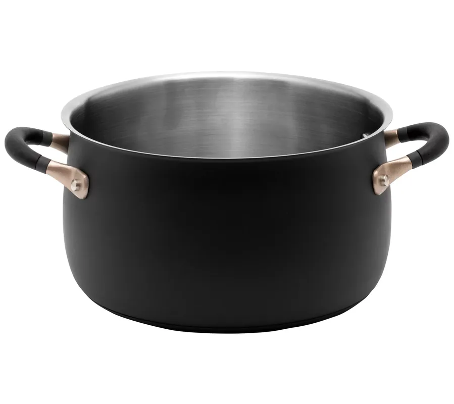 Authentic Meyer Accent Se ries 6.5qt. Sta inless Steel St ockpot