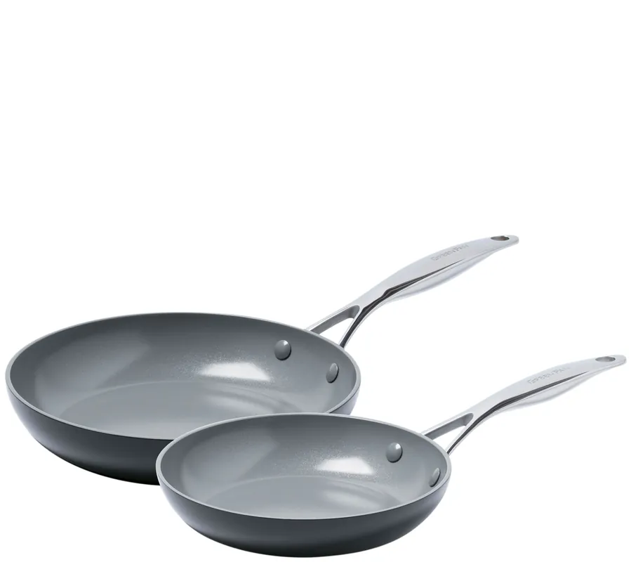 GreenPan Valencia Pro 8" & 10" Ceramic NonstickFry Pan Set Trending