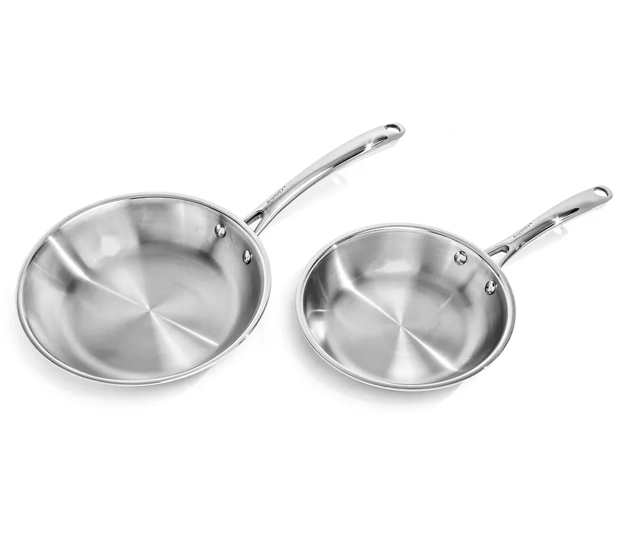 New Release BergHOFF Professional 2Pc Tri-Ply 18/10 SS Cookware Set