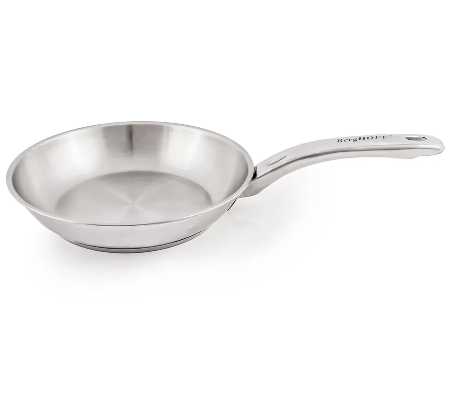BergHOFF Belly Shape 18/10 Stainless Steel 8" Fry Pan Free Shipping