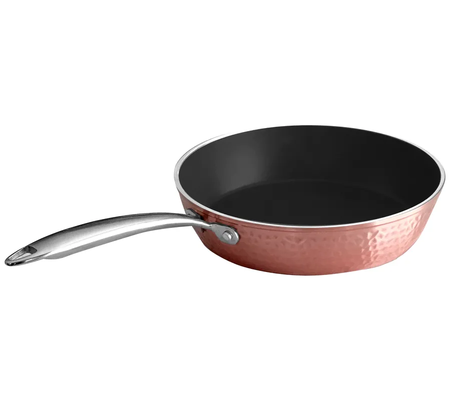 Mega Sale OrGREENiC 10" Hammered Rose Gold Pan