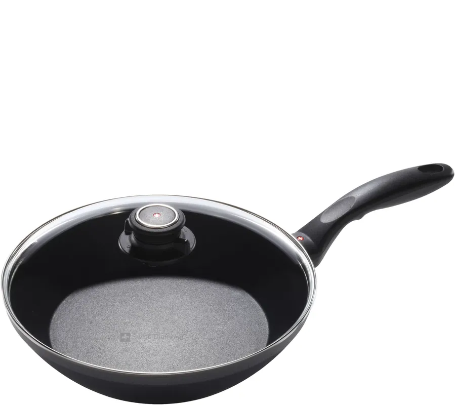 Limited Time Swiss Diamond Classic Edge Stir-Fry Pan with Lid