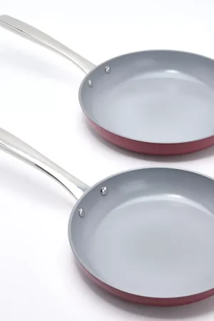 "As Is" Technique Hard Anodized Nonstick 2-Pc Fry Pan Set In Demand