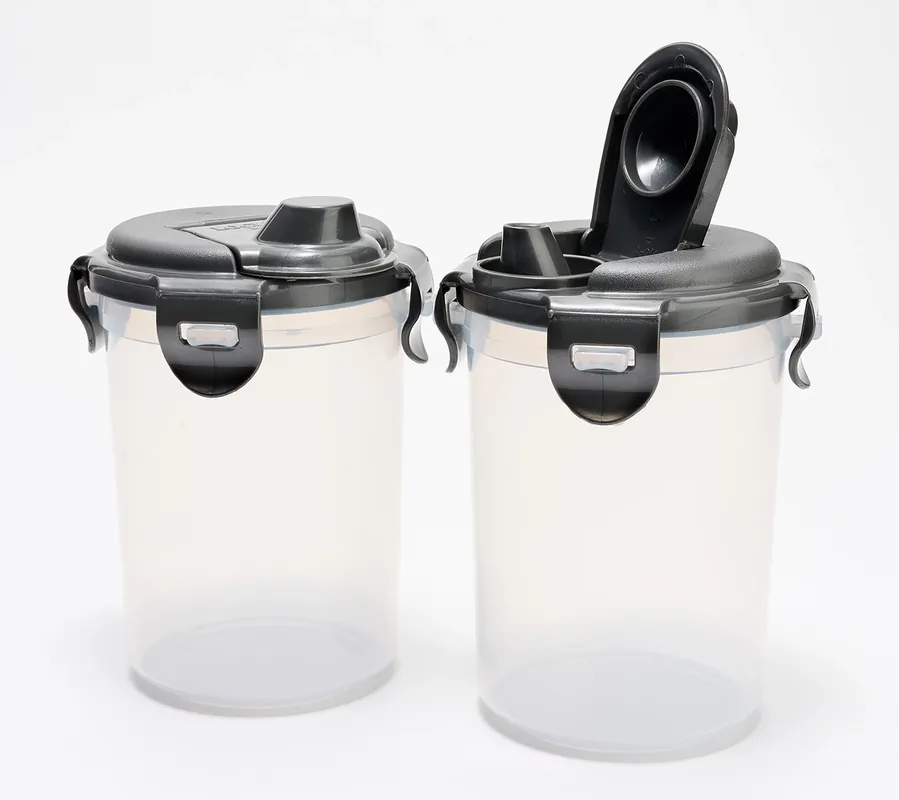 LocknLock Set of (2) 2-Cup Sauce Bottles w/ Locking Lids Viral