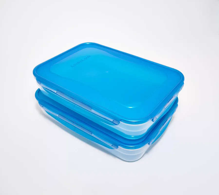 LocknLock Set of (2) 14-Cup Rectangle Containers Special Offer