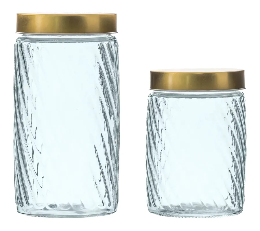 10 Strawberry Street 2pc Madison Glass CanisterSet Don’t Miss Out