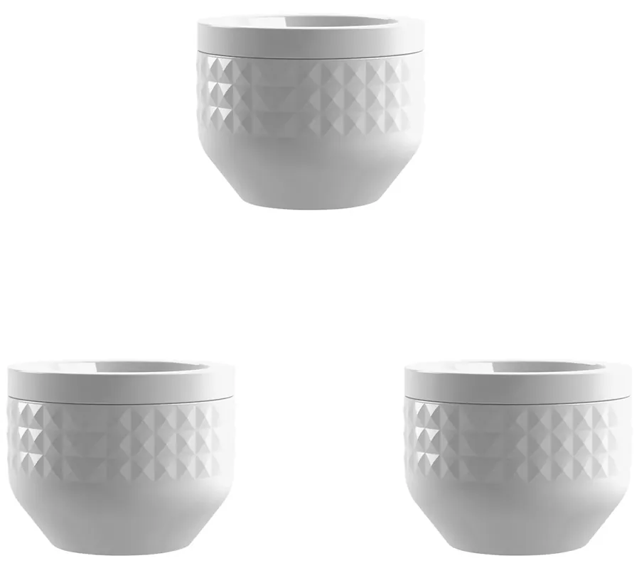 High Quality TarHong Diamond Small Stoneware Canister Set/3