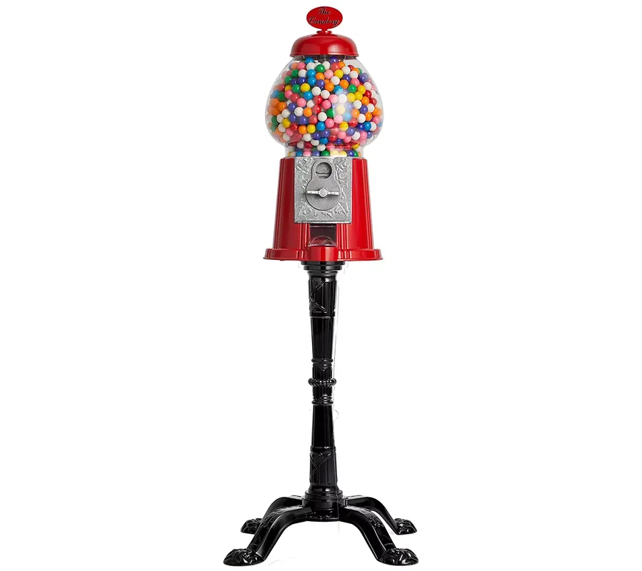The Candery 15" Gumball Machine with Metal Stand Limited Offer