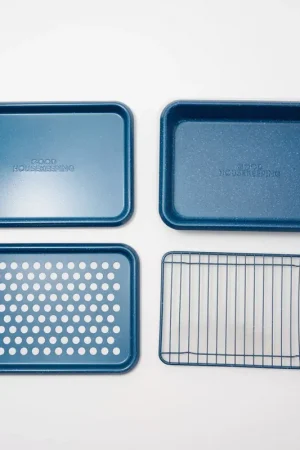 "As Is" Good Housekeeping 4-Pc Mini Baking Sheet & Crisper Set Exclusive Offer