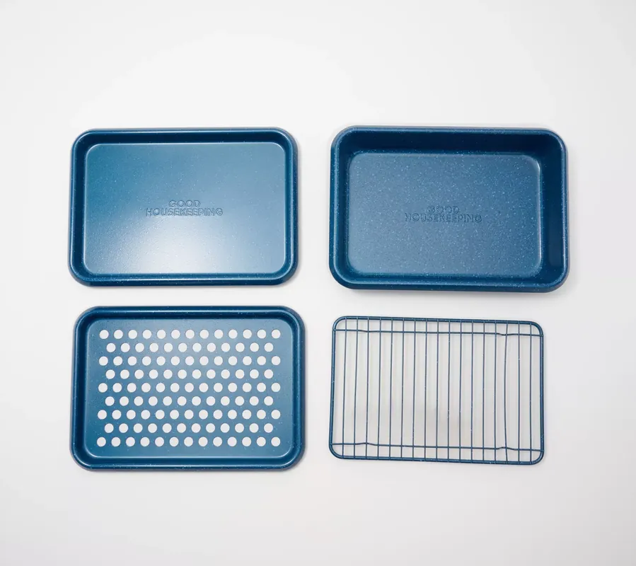 "As Is" Good Housekeeping 4-Pc Mini Baking Sheet & Crisper Set Exclusive Offer