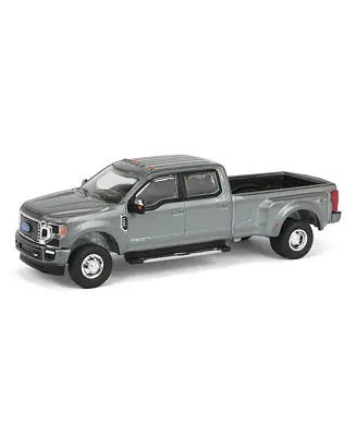 1/64 2022 F-350 Platinum Dually Metallic Gray Exclusive Greenlight Fresh Stock