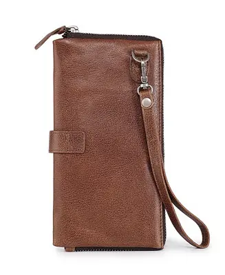 Women's Genuine Leather Snapper Clutch Last Chance