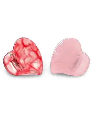 Mini Heart Clip Set - Red + Pink Viral