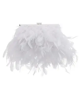 All Over Feather Frame Clutch Exclusive