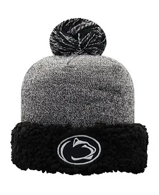 Direct From Factory Women's Black Penn State Nittany Lions Snug Cuffed Knit Hat with Pom