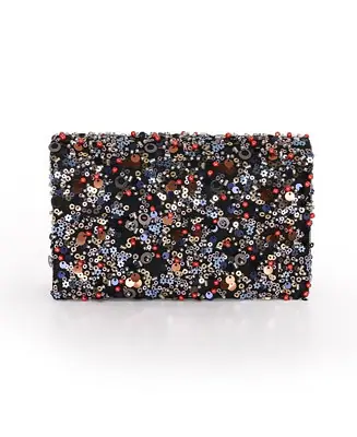 Seasonal Sale Aurora Beaded Mini Trapezoid Clutch