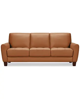 Special Discount Galligher 82" Leather Sofa