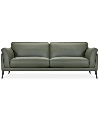 Keery 91" Leather Sofa In Demand
