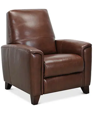 Brayna 35" Classic Leather Pushback Recliner Last Chance