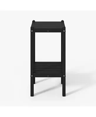 36" Outdoor Adirondack HDPE 2-Tier Patio Side Table Seasonal Sale