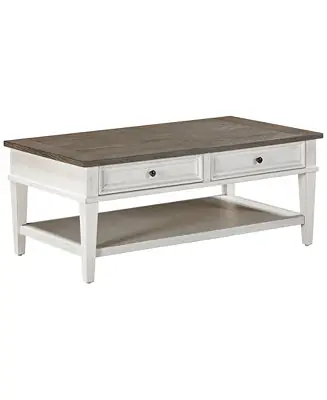 Genuine Dawnwood 48" Wood Rectangular Coffee Table