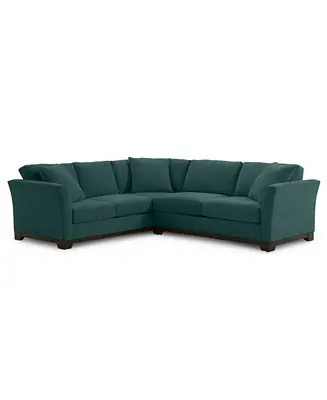 Elliot II 108" Fabric 2-Pc. Apartment Sectional Sofa Weekend Sale