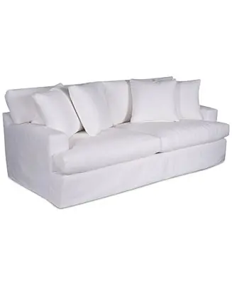 Same Day Shipping Brenalee 93" Sofa - Performance Fabric slipcover Replacement with four pillows
