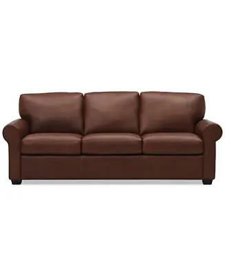 Norley Leather Sofa Modern