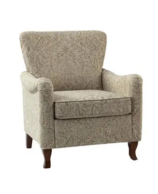Ewert Comfy Floral Fabric Pattern Armchair with Wingback Design Trending