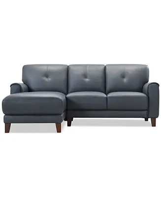 Ashlinn 2-Pc. Leather Chaise Sofa Trusted Brand