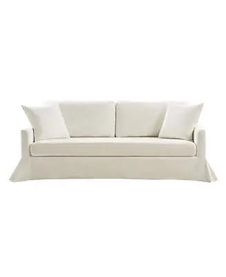 Clearance Farmhouse Patrice 80.7" Slipcovered Sofa