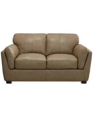 CLOSEOUT! Korder Leather Loveseat Worldwide Shipping