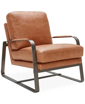 Jollene 27" Leather Accent Chair Same Day Shipping