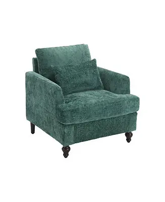 Seasonal Sale Streamdale Wood Frame Armchair, Modern Accent Chair Lounge Chair For Living Room