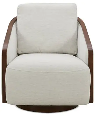 Makinen Fabric Swivel Chair Crafted