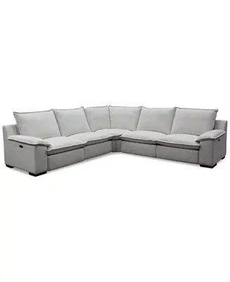 Borsi 5-Pc. Sectional with 2 Power Recliners Free Delivery