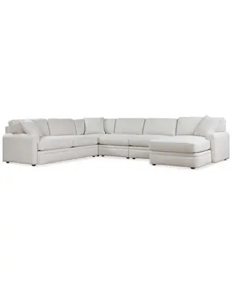 Brendy 5-Pc. Fabric Chaise Sectional Secure Checkout