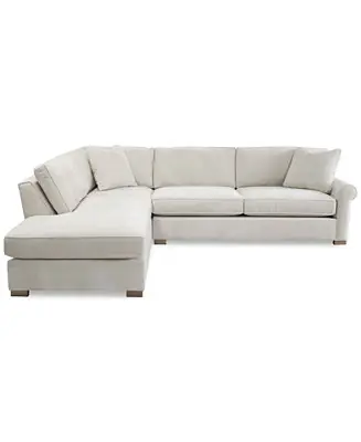 Top Rated Marlyann 2-Pc. Fabric Roll Arm Sectional Sofa