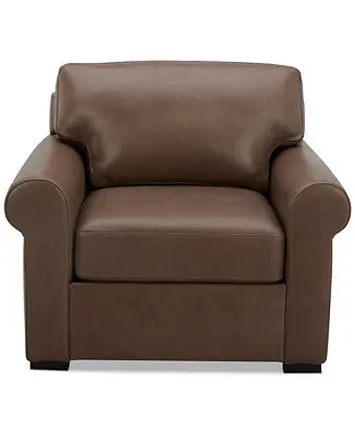 Radley Roll Arm 38" Leather Chair Direct From Factory
