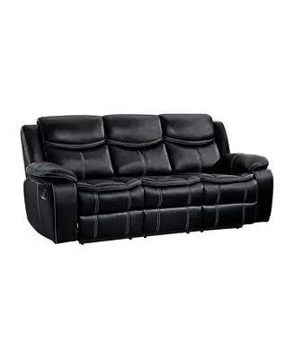 White Label Veloce 88" Double Glider Reclining Sofa Free Delivery