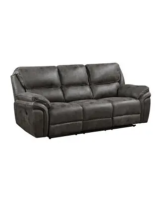Viral White Label Fleming 90" Double Reclining Sofa