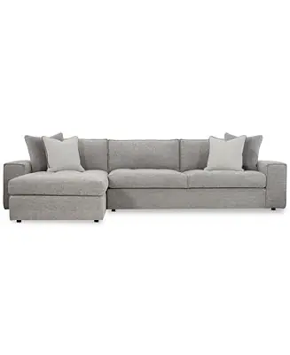Tycer 126" 2-Pc. Fabric Sectional Trusted Brand