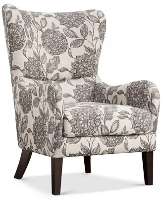 Madison Park Arianna Fabric Swoop Wing Chair Discount