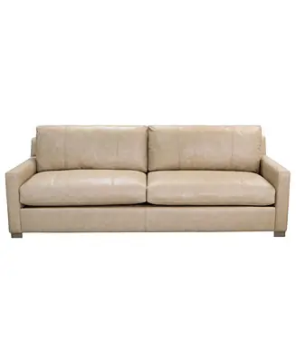 Money Back Guarantee Stacia 97" Leather Upholstery Sofa