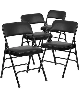 4 Pack Home & Office Portable Party Events Padded Metal Folding Chair Certified